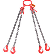 Charger l'image dans la visionneuse de galerie, Amocart Chain Sling 5/16in X 5 Ft Lifting Chains with Hooks G80 Engine Chain Hoist Lifts Lifting Sling Chains for Engine Hoist
