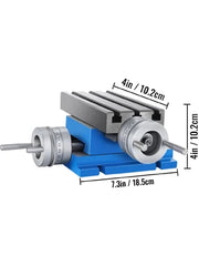 Charger l'image dans la visionneuse de galerie, Amocart Milling Working Table 7.3 X 4 Inch Worktable Compound Slide Table for All Drill Stands Bench Drilling Milling Machine
