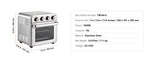 Amocart 18L 1700W Air Fryer Toaster Oven Stainless Steel Toaster Ovens Countertop Combo with Grill Home and Commercial Use