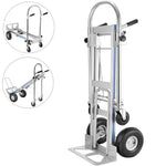 SucceBuy Camion à main pliable en aluminium 3 en 1, chariot à chariot, poids maximum de 1000 lb, 350 k