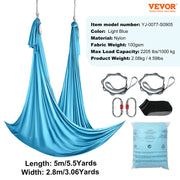 Charger l'image dans la visionneuse de galerie, Amocart 5.5 Yards Aerial Yoga Hammock &amp; Swing Nylon Fabric Full Rigging Hardware for Antigravity Yoga Fitness Bodybuilding
