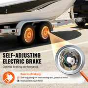 Load image into Gallery viewer, Amocart 2Pcs 3500/7000lbs Electric Trailer Brake Assembly Self-Adjusting Axle Backing Plates for Brake System Part Replacement
