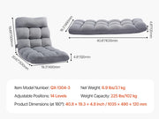 Charger l'image dans la visionneuse de galerie, Amocart Floor Chair Recycled Foam Folding Sofa Chair Multifunctional Floor Chair with Back Support Ideal for Sleeping Reading
