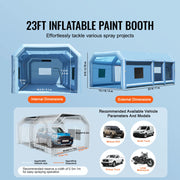 Charger l'image dans la visionneuse de galerie, Amocart Inflatable Paint Booth Inflatable Spray Booth with Powerful Blowers and Air Filter System Portable Car Paint Booth
