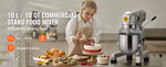 Amocart 10L/14L/28.5L/18.7L Commercial Food Mixer Commercial Stand Mixer with 3 Adjustable Speeds 550W 1100W Dough Mixer