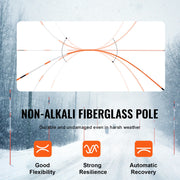 Bild in Galerie-Viewer laden, Amocart Driveway Markers 48 inch 0.4 inch Diameter Fiberglass Poles Snow Stakes For Parking Lots Walkways Easy Visibility
