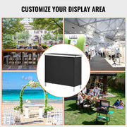 Charger l'image dans la visionneuse de galerie, Amocart Folding Portable Bar Table Tradeshow Podium Table for Party Picnic Exhibition Include Carrying Case Storage Shelf Skirt
