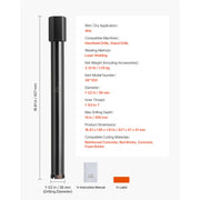 Charger l'image dans la visionneuse de galerie, Amocart Core Drill Bit Internal Thread Diamond Dry Coring Bit w 3 Adapters Pilot Drill and Hex Wrench for Concrete Red Bricks
