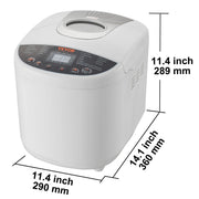 Bild in Galerie-Viewer laden, Amocart 2/3 LB Bread Maker 15-in-1 Dough Machine Nonstick Ceramic Pan Automatic Bread maker with Gluten Free Setting
