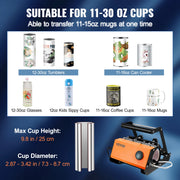 Bild in Galerie-Viewer laden, Amocart 11-30Oz Cup Tumbler Heat Press Touchscreen DIY Gift Ceramic Mug Heat Presser Sublimation Transfer Auto Printing Machine
