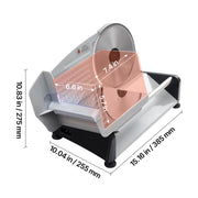 Charger l'image dans la visionneuse de galerie, Amocart 6.7-10 inch Meat Slicer Electric Deli Slicer Machine with two SUS420 Blades Home Food-Slicer for Meat, Ham, Baguett
