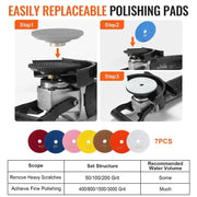 Bild in Galerie-Viewer laden, Amocart Wet Polisher 800W 4inch Concrete Grinder Wet Grinder Machine for Marble Granite Stone Rock Tile Equipped W/ GFCI Switch
