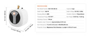 Charger l'image dans la visionneuse de galerie, Amocart Electric Mini-Tank Water Heater 1440W Hot Water Boiler Storage for Kichen Bathroom Restaurant Shelf Wall Floor Mounted
