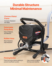 Charger l'image dans la visionneuse de galerie, Amocart Stand Airless Paint Sprayer, 650W High Efficiency Airless Sprayer, 3000PSI Electric Paint Sprayer Machine Extension Rod
