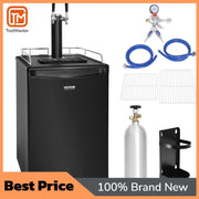 Bild in Galerie-Viewer laden, 【2026】Amocart 152L Stainless Steel Beer Kegerator Draft Beer Dispenser Adjustable Faucet Regulator Keg Refrigerator Dual Tap Fo
