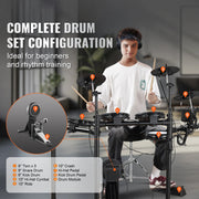 Load image into Gallery viewer, Amocart Electric Drum Set 32 Drum Kits &amp; 480 Sounds, USB MIDI Supported 8 / 10 in Quiet Mesh+10 in Cymbals Drum Sticks Easy Use
