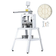 Charger l'image dans la visionneuse de galerie, SucceBuy Dough Divider Rounder 10PCS Manual Dough Equal Divider Machine Hand Press Dough Cutter with Steel Tray and Blade
