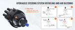 SucceBuy Hydraulic Outboard Steering Kit 90HP/150HP/300HP & Helm Pump and 24FT/26Ft Hose for Single Station Single-Engine Boats