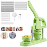 Amocart Button Maker Machine Plastic Pin Maker 100pcs Button Parts Circle Cutter and Hex Wrenches Reinforced Ergonomic Handle