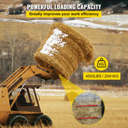 Load image into Gallery viewer, Amocart Hay Spear Bale Spear Capacity Spike Quick Attach Square Hay Red Coated Forks Hex Nut  Sleeve for Bucket Tractor Loader
