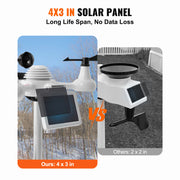 Charger l'image dans la visionneuse de galerie, SucceBuy 7-in-1 Wi-Fi Weather Station 7.5 in Color Display + Solar Wireless Outdoor Sensor Alarm Alerts for Temperature Humidity
