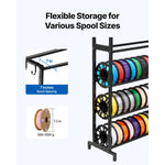 SucceBuy 3D Printer Filament Storage Rack 7Tier Heavy Duty Storage Shelves for 3D Printing Filaments Filament Spool Holders Rack