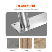 Charger l'image dans la visionneuse de galerie, Amocart Pool Handrail Stainless Steel with Base Plate for Indoor/Outdoor Swimming Pool Safety Railing w/ Grip Cover for Decks
