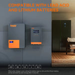 4KW Hybrid Solar Inverter DC 24V to 110V 120V AC With 140A MPPT Solar Charge Controller Max PV Power 5400W Fit Lithium Battery