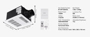 Charger l'image dans la visionneuse de galerie, Amocart Bathroom Exhaust Fan 80/110CFM High-Efficiency Ventilation 1.5sones Low Noise Operation Energy-Saving Bathroom Ceiling
