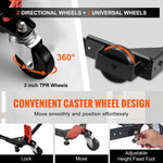 SucceBuy 500 lbs Adjustable Universal Washing Machine Stand Refrigerator Base Mount with Swivel Wheels Mobile Base for Equipment