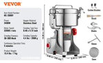 Amocart 150-2500g Electric Grain Mill Grinder Commercial Swing Spice Grinders for Dry Herbs Grains Spices Cereals Coffee Corn
