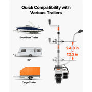Charger l'image dans la visionneuse de galerie, Amocart Electric Trailer Dolly 5500lbs 380W 12V Motorized Jockey Wheel with 23ft/min Moving Speed for Caravan Boat Moving
