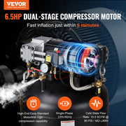 Bild in Galerie-Viewer laden, Amocart 80 Gallon Air Compressor 6.5HP 145PSI Oil Free Air Compressor Ultra Quiet Compressor for Industrial Sites Auto Repair
