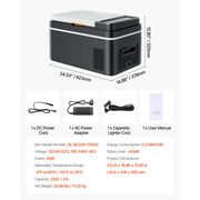 Bild in Galerie-Viewer laden, Amocart 20L 22L Car Refrigerator Compressor Electric Cooler -4°F to 68°F Car Fridge with APP Control Cars Freezer for RVs Camp
