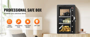 Load image into Gallery viewer, Amocart Single Door 4.0 cu.ft Safe Box w/ Key Lock Password &amp; Fingerprint Safe Lock Box with Fireproof Bag Key Rack &amp; LED Light
