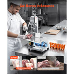 SucceBuy Commercial Electric Meat Bandsaw Bone Sawing Machine 7 Extra Replacement Blades for Cutting Bone Frozen Meat Pork Beef
