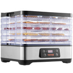 Amocart 5 Tray Food Dehydrator Machine 300W Stainless Steel Electric Food Dryer w/ Digital Adjustable Timer & Temperature