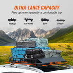 Amocart Roof Rack Cargo Basket 46"x36"x4.5" / 51"x36"x5" Rooftop Cargo Carrier Heavy-Duty 200LBS Capacity for SUV Truck Vehicle