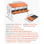 SucceBuy Chicken Nesting Boxes Metal Egg Laying Boxes with Protective Collection Lids Roll Out Nesting Box Easy Assemble for Hen