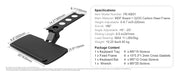 Bild in Galerie-Viewer laden, Amocart Keyboard Tray under Desk Adjustable Height &amp; Angle Keyboard Tray Slide out &amp; Holder for Typing in Home and Office Work
