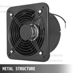 Amocart Commercial Industrial Ventilation Extractor Exhaust Fan 10" 12" Air Blower High Speed Low Noise for Workshop Warehouse