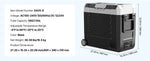 Amocart 35L 45L 55L Portable Foldable Handle Car Refrigerator with Wheel -4°F to 68°F Truck Refrigerator with APP Control Compressor Freezer for Camping Picnics Car Home Traval