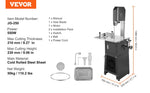 SucceBuy 550W 850W 1500W 1800W Commercial Electric Meat Bandsaw Stainless Steel Frozen Meat Cutter with Blade for Rib Pork Beef