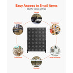 SucceBuy Pegboard Display Stand 17x13 in Tabletop Pegboard Display Stand Thickened Cold-Rolled Steel Peg Board Panel for Grocery