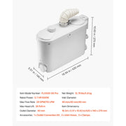 Charger l'image dans la visionneuse de galerie, SucceBuy Macerator Pump 500W 29 GPM Flow 26ft/8m Head Sewerage Toilet Pump for Kitchen, Basement, Shower, Sink, Laundry, Bathtub
