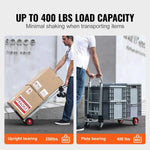Amocart 400 Lbs Folding Hand Truck Lightweight Dolly With Wheels Foldable Luggage Utility Cart For Warehouse Transport Moving
