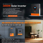 5KW 48V Hybrid Solar Inversor 110/120V AC 80A MPPT Solar Charger Pure Sine Wave Off Grid inverter Fit Lithium Battery Home Use