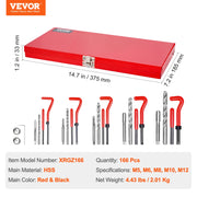 Bild in Galerie-Viewer laden, Amocart Helicoil Thread Repair Kit SAE Metric Rethreading Tool Kit HSS Drill Bits Thread Inserts Breakoff Installation Tools
