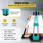 Charger l'image dans la visionneuse de galerie, SucceBuy 1200MM Tile Cutter High Precision Manual Ceramic Floor Tiles Tile Cutter  48 In Cutting Machine for Precision Cutting
