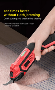 Load image into Gallery viewer, Cordless Electric Scissors 2 Blades Portable 4V Shears for Fabric Cloth Leather Cardboard Carpet DIY USB Cutting Tool 11000RPM
